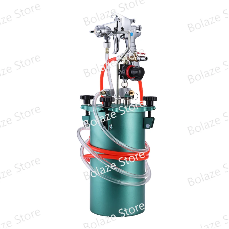 5 Liters of Water-in-water Pressure Bucket, 3 Liters of Imitation Marble Colorful Paint Spray Gun Large Diameter Spray Gun