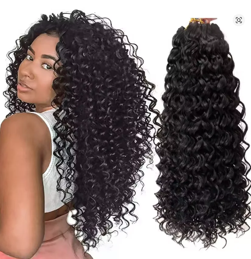 

Накладные волосы для плетения крючком: легкие, без узлов, с эффектом перьев, для бохо-косичек, из натуральных человеческих волос, с мелкими кудрями.