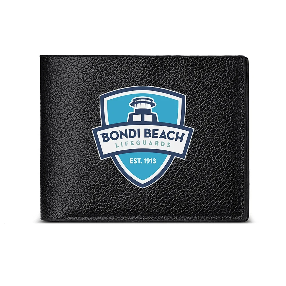 Bondi Beach Lifeguards Est 1913 Shield Logo Men's Wallet Card Holder Casual Business Fashion Design