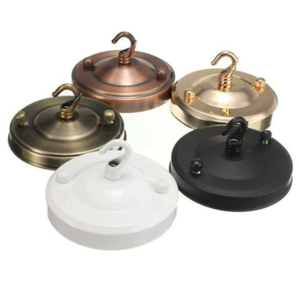 Ceiling Plate Holder Vintage Lamp Base Hook Plate Light Fitting Chandelier Decoration Hanger Pendant Lamp Parts