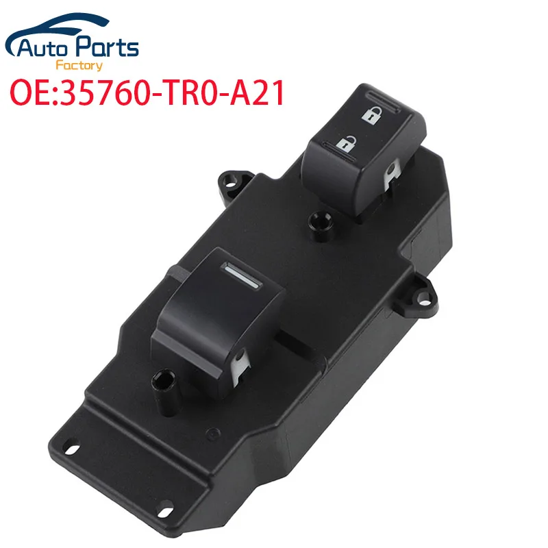 Nuevo botón de interruptor de ventanilla eléctrica del lado del pasajero delantero para Honda CR-V 2012-2016 35760TR0A21 35760-TR0-A21 DWS1617 1S13138