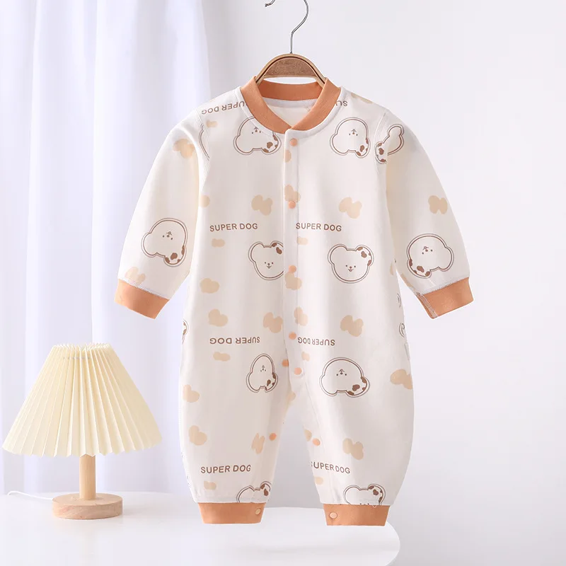 Baby Clothes Spring Autumn Pure Cotton Underwear Newborn Onesie Romper Long Sleeve Loungewear Outfit Bodysuit & One Piece