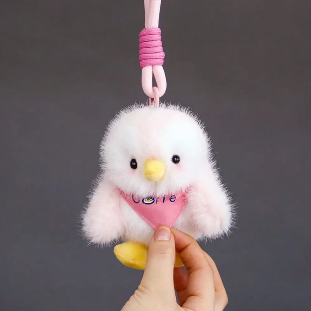 LLavero de peluche de pingüino de algodón PP, colección realista, colgante de muñecos Peguin de animales, adornos colgantes esponjosos