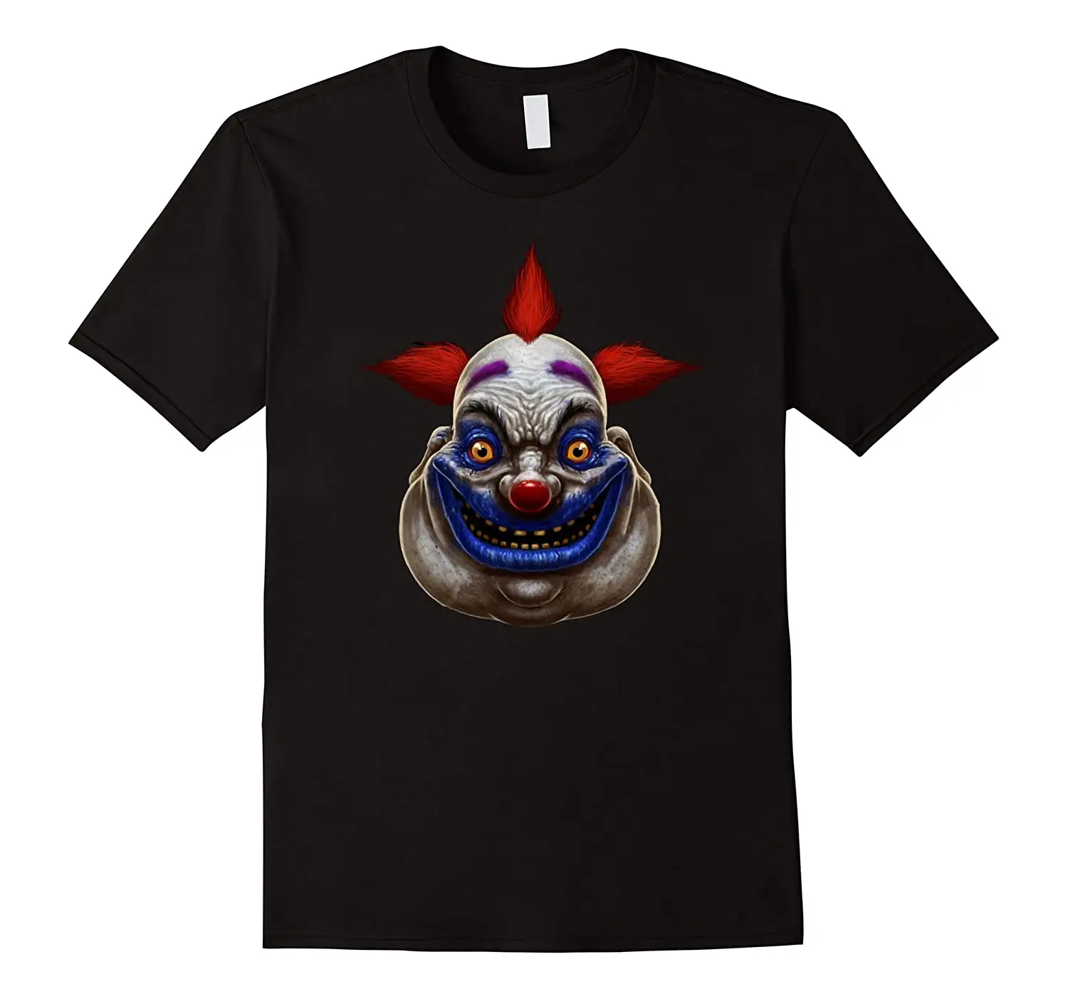 

Scary Halloween Clown Face T-Shirt. Summer Cotton Short Sleeve O-Neck Mens T Shirt New S-3XL