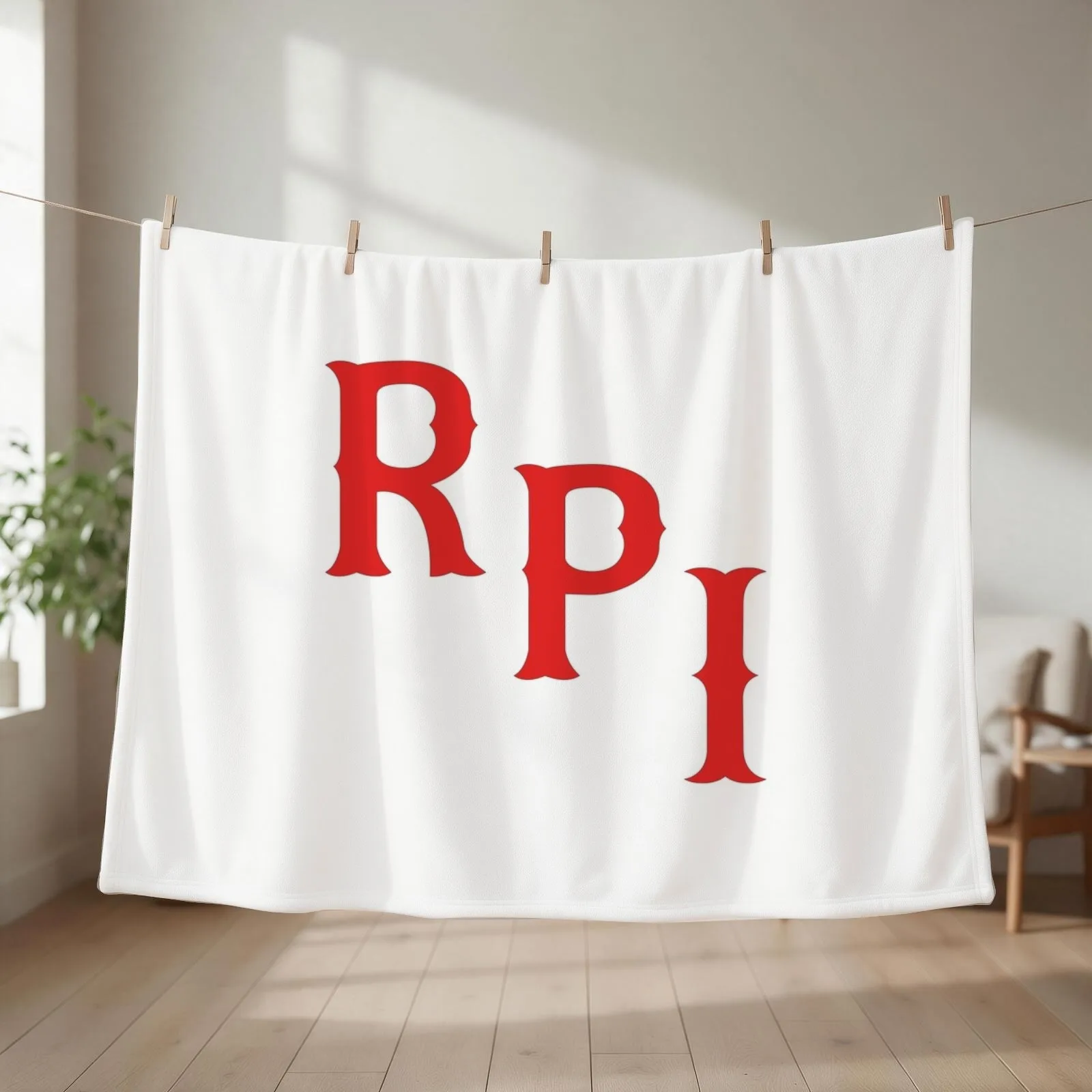 RPI Engineers Throw Blanket couch cozy soft plush fuzzy picnic outdoor blanket