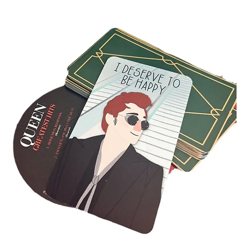 AEE1-20 PCS Jeu de cartes d'affirmation Good Omens, cadeau de Noël pour femmes, cartes d'affirmation pleine conscience, 4,72 x 3,15 pouces