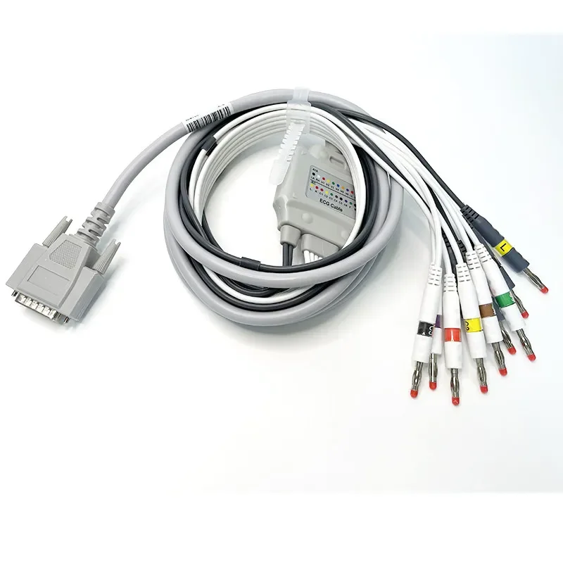 Limited Offer Suitable For Electrocardiogram Machine Twelve-lead Wire Chest Suction Ball Limb Clip Set
