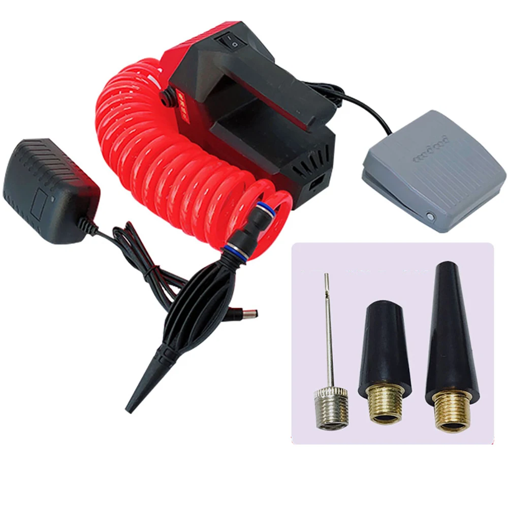 12v-220v Air Bag Electric Air Pump, Shockproof Filling Bubble Bag, Balloon, Basketball Inflator Multi-purpose with Pedal