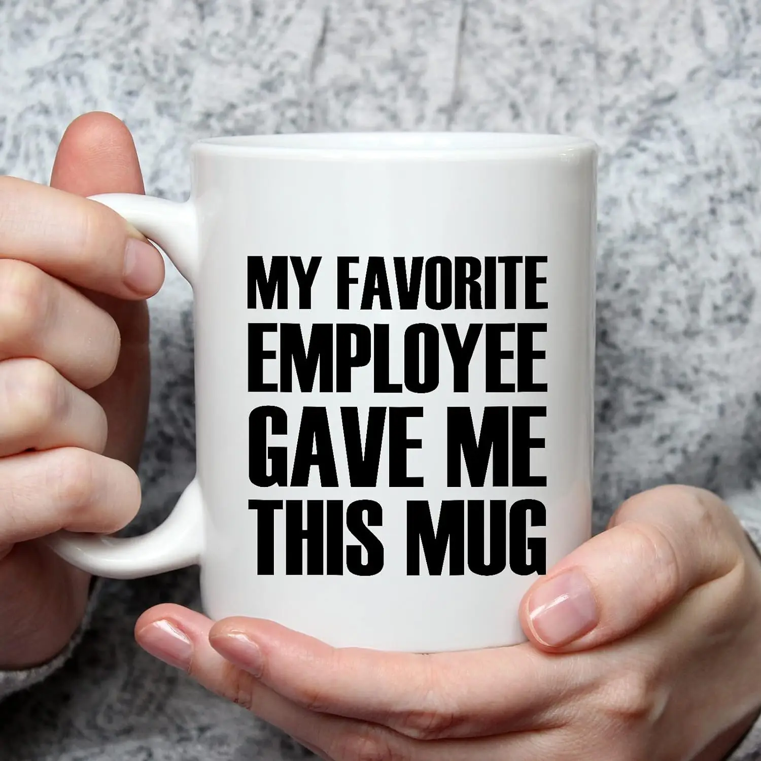 My Favorite Employee Gave Me This Mug  Mugs For  Boss Gifts From Employees Gifts Novelty Coffee Ceramic Cups White 11 oz