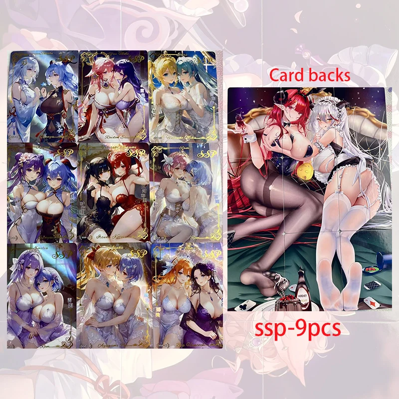 Anime Goddess Story PTR SSP EX LSP Set of Cards Tokisaki Kurumi Ganyu Rem Yae Miko Christmas Birthday Gift Children's Toy