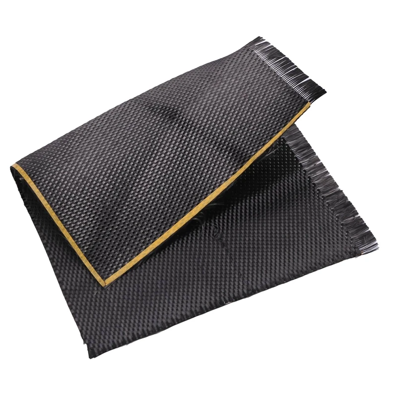 5X 3K Real Plain Weave Carbon Fiber Cloth Carbon Fabric Tape 8Inch X 12Inch