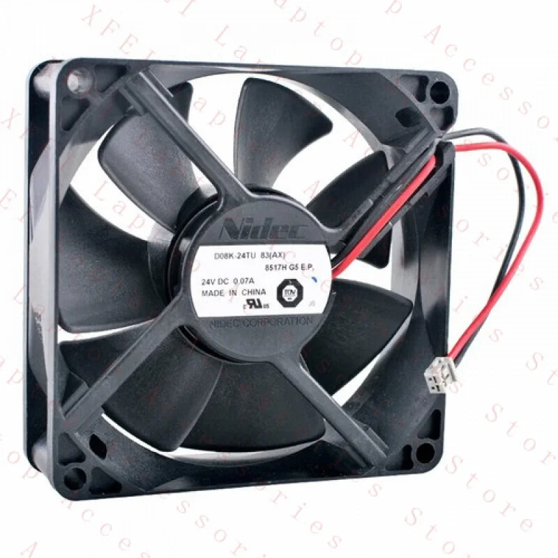 F D08K-24TU 8cm 80mm DC24V 0.07A 2pin cooling fan for frequency converter #A6-39