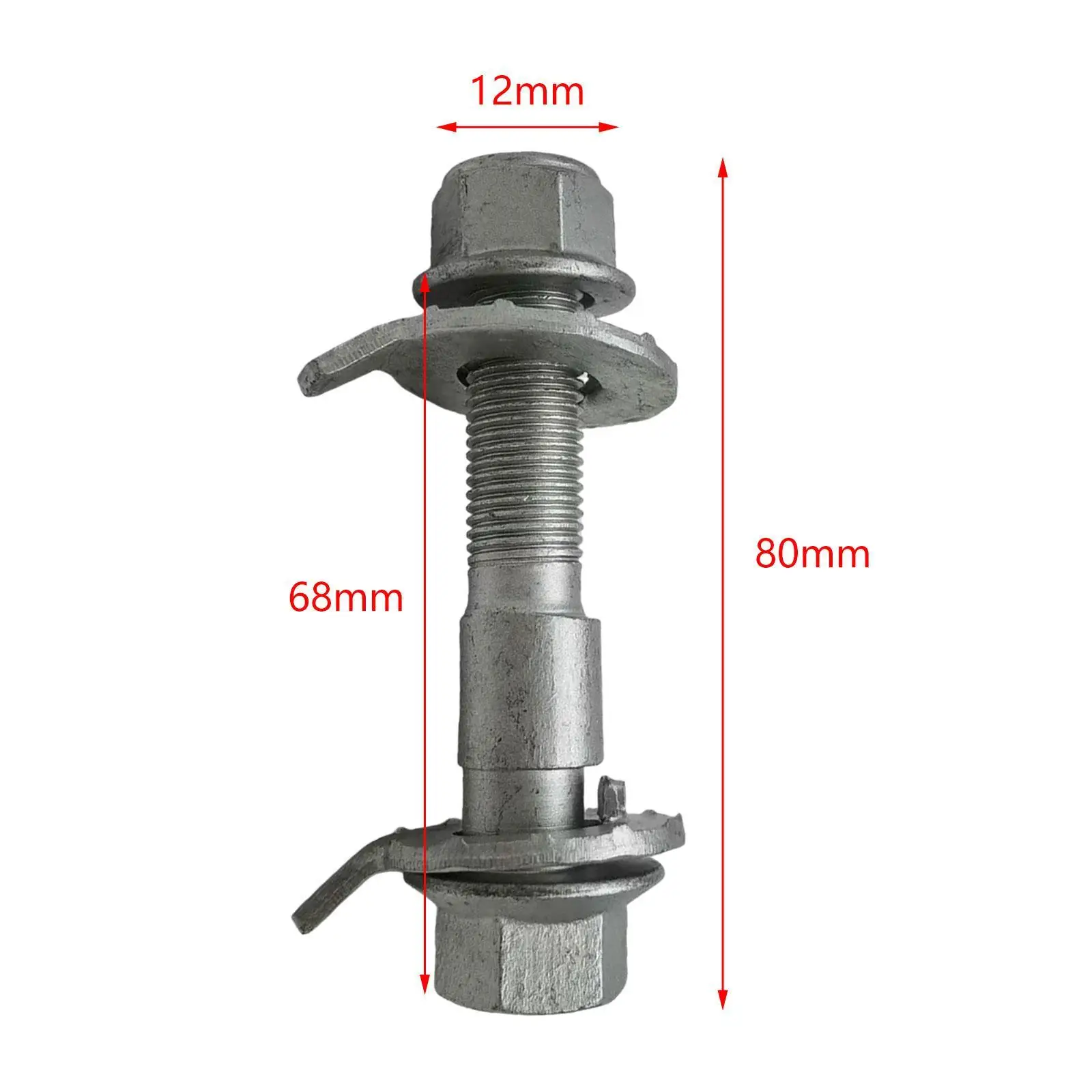 Adjustable Suspension Alignment Camber Bolt Set Steel Eccentric Wheel Adjustment Screws for Tire Performance Upgrade
