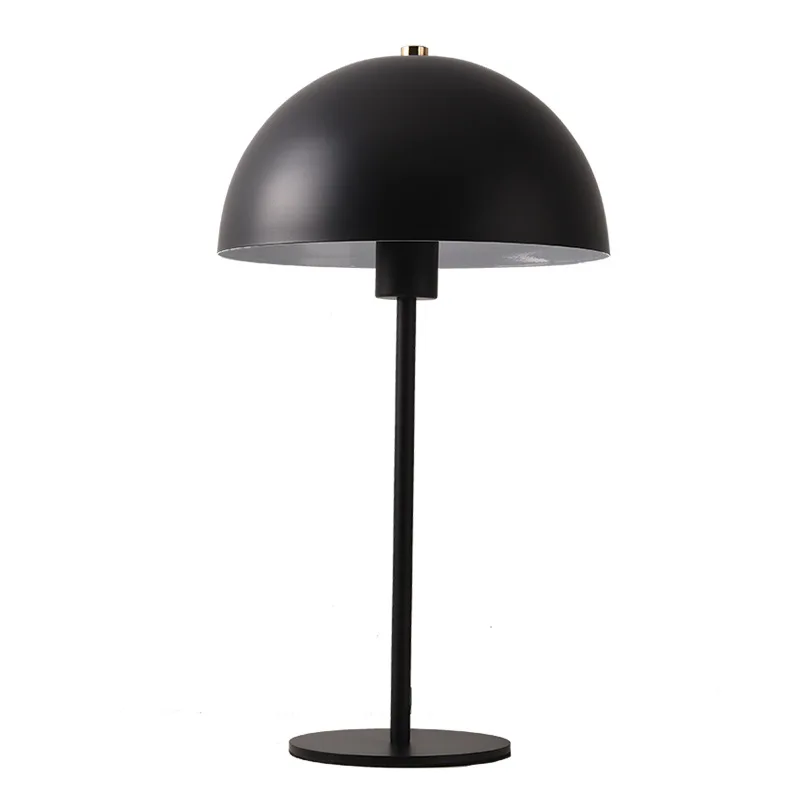 

Mushroom Desk Lamp Hat Bedroom Bedside Creative Wrought Iron LED Desk Lamp Minimalist Lamp