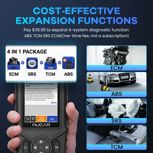 Imagen 2 del producto MUCAR CDE900/cde900 Pro/CDE900 Lite OBD2 herramienta de diagnóstico Auto Obd 2 escáner freno Airbag transmisión mo 32GBtor sistema diagnóstico cde900 lector de código