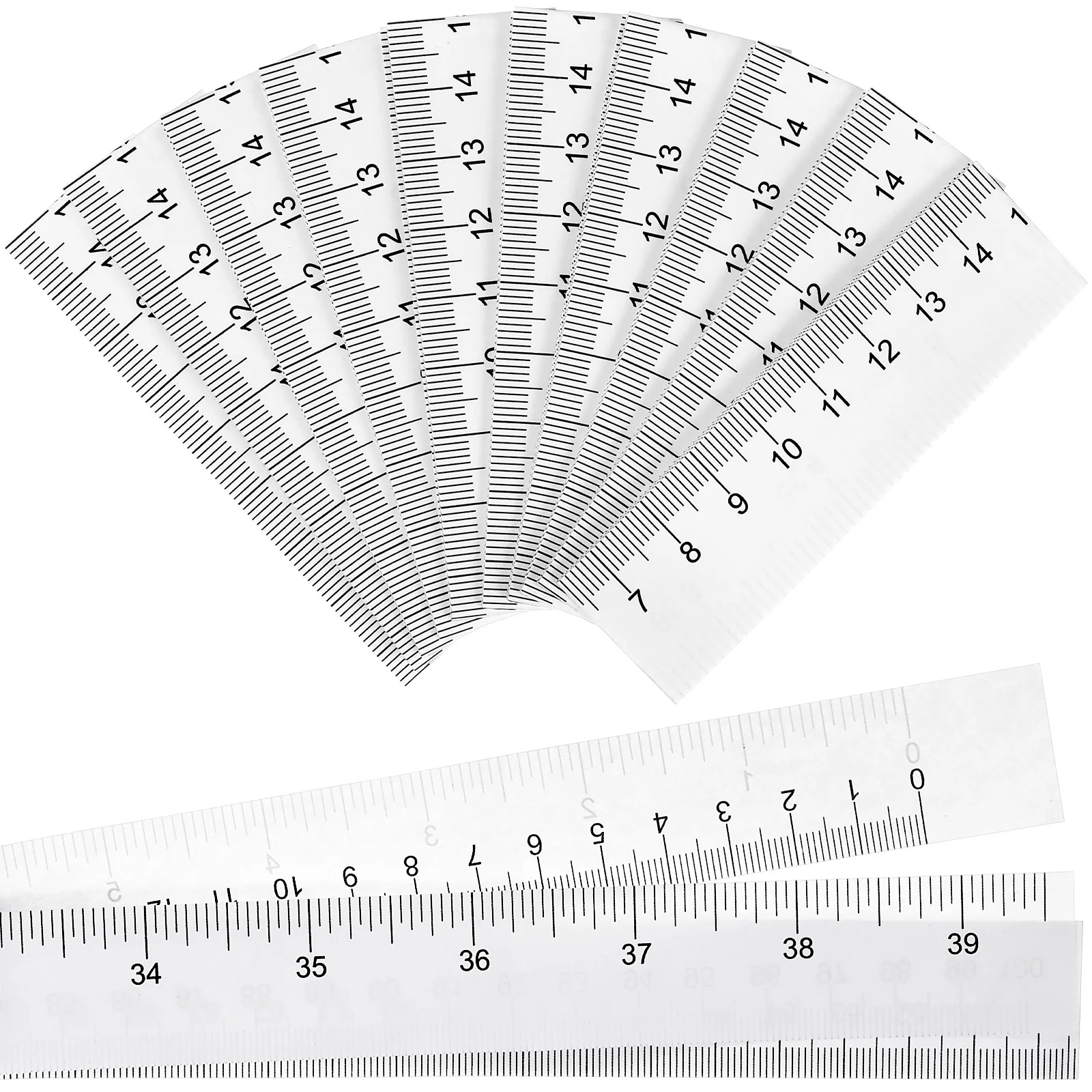 

100 Pcs Paper Tape Ruler Portable Measuring Disposible Bulk Body Disposable Tapes Small Measure
