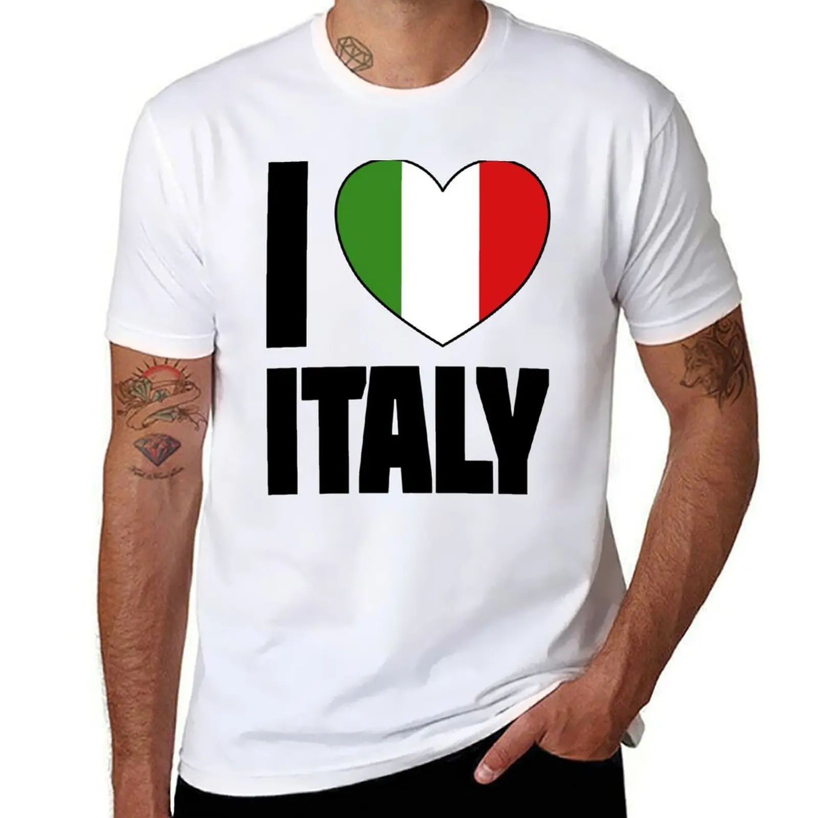 

I Love Italy - I Heart Italy Heart T-Shirt man t shirts graphic funny t shirts dark humor T-Shirt