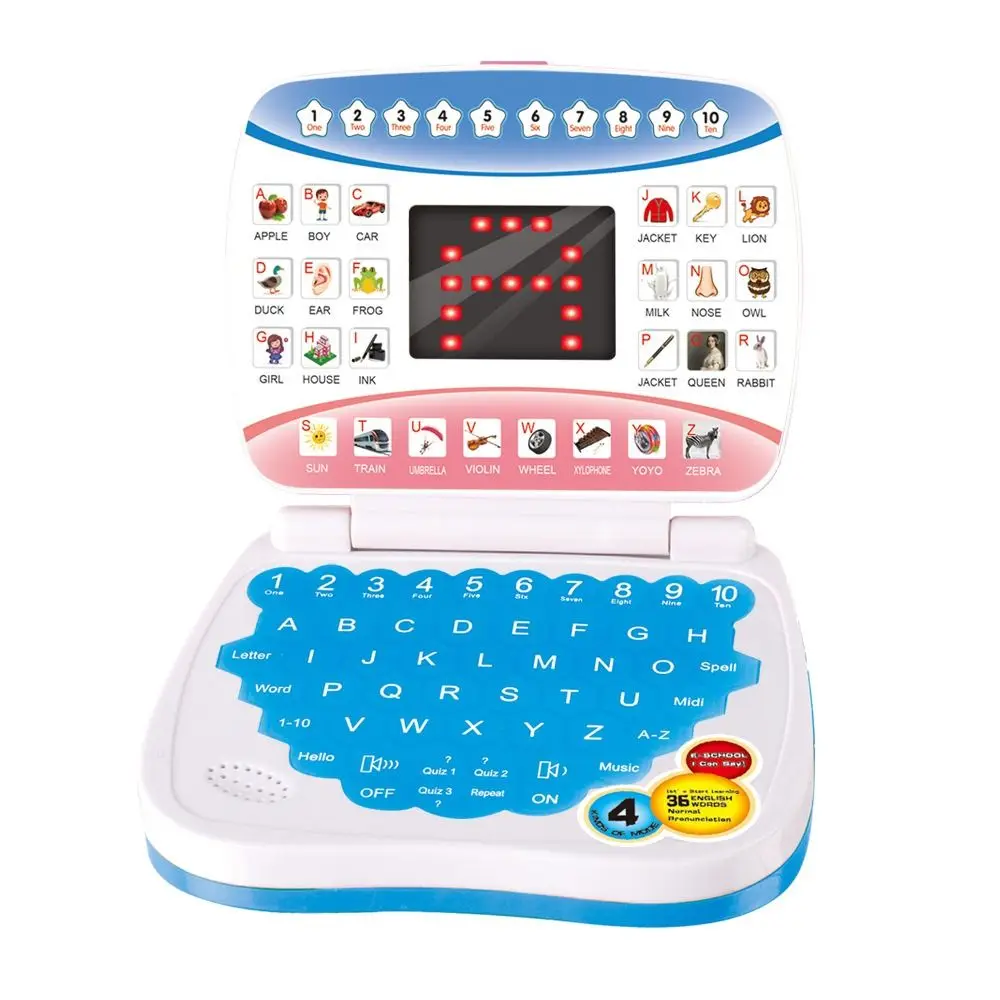 Máquina de aprendizagem eletrônica aprendizagem da língua inglesa educacional criança computador portátil inglês mini portátil brinquedo criança brinquedos