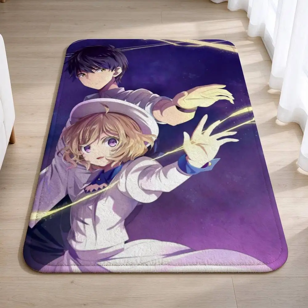 K-Kotoko Anime In-S-Spectre Short Plush Non-Slip Floor Mat, Easy to Clean, for Bathroom Door & Bedroom Door