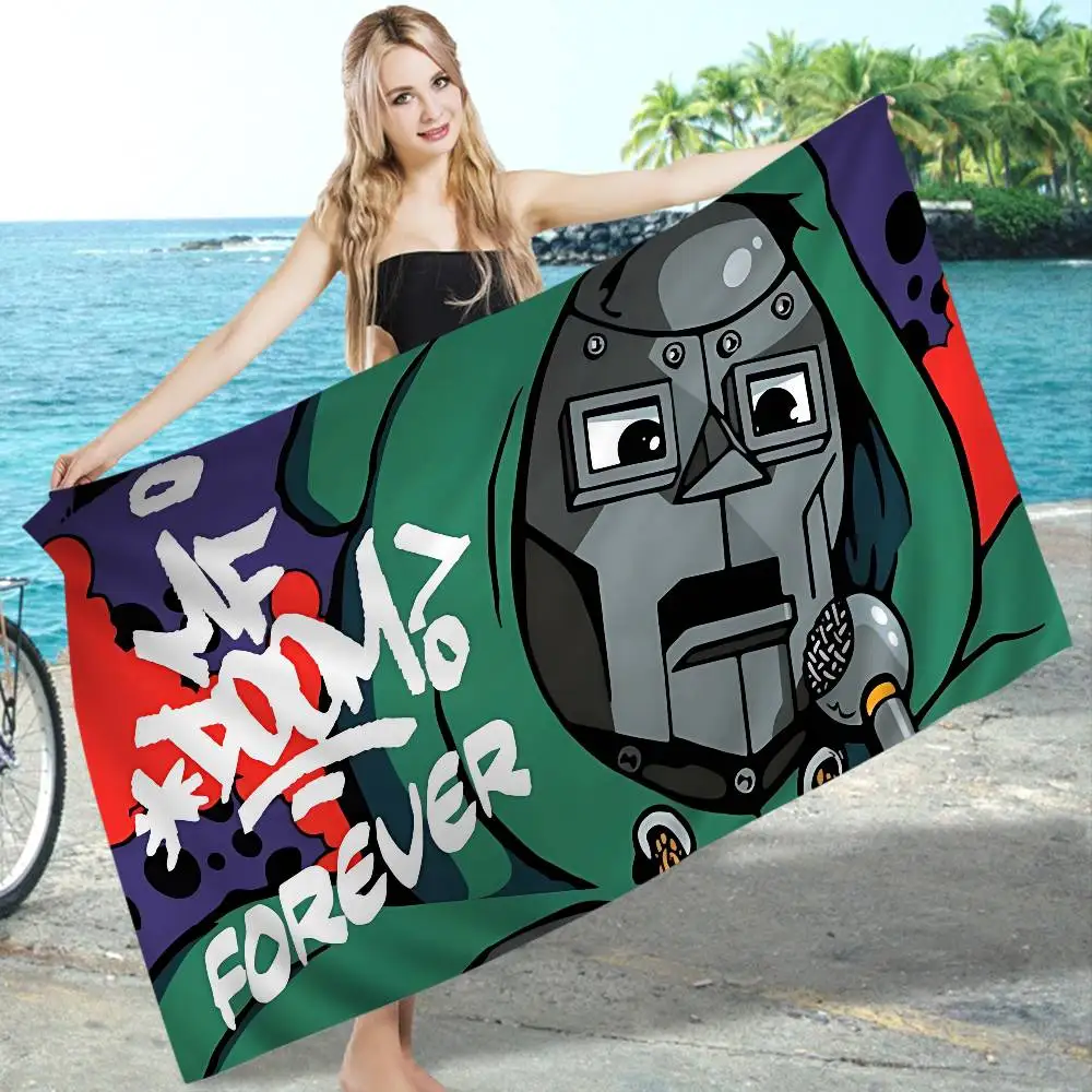 M-MF D-DoomS Microfiber Blanket Quick Drying Beach Towels Oversized Printing Super Absorbent Pool Towel Blanket