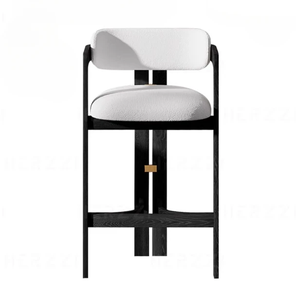 

Medieval Style Bar Chair North imported ash wood solid wood high stool island bar chair