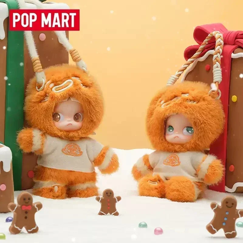 POP MART Zsiga Gingerbread Man serie 1/8 Kawaii Anime figura de acción caja ciega adorno misterioso estatuilla para decoración del hogar