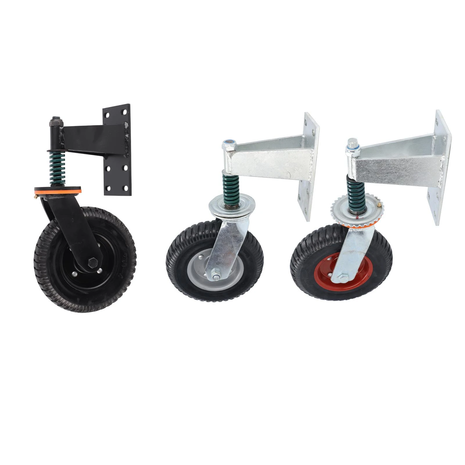 Gate Wheel 8 Inch 600lb Load Capacity High Carbon Steel and Rubber Gate Wheel Caster
