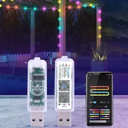 5V Led Music Controller Addressable Comes with MIC pickup Bluetooth APP Controller Mini Adjust Brightness RGB Light Controler