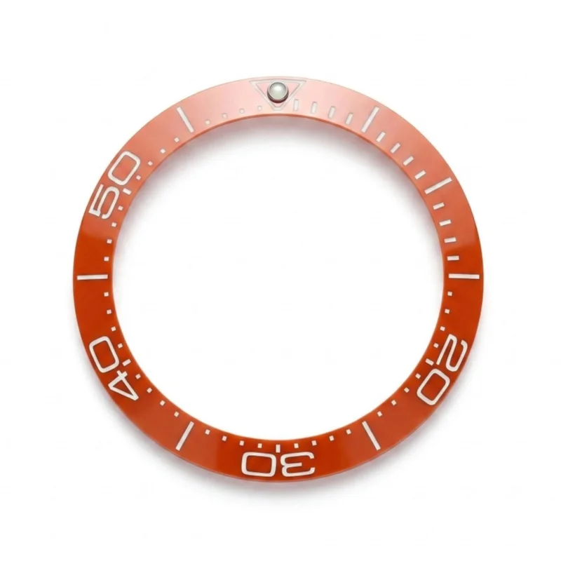 New Seagull SEA600m Style 38mm Orange, Black, and Blue Ceramic Bezel Insert for 40mm Watch Case SKX007 Modification Kit - view 6