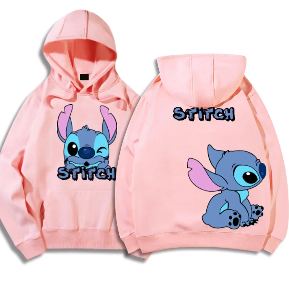 Sudadera Con Capucha Unisex Con Estampado De Dibujos Animados De Disney Stitch Para Hombre Y Mujer  Anime Hoodies