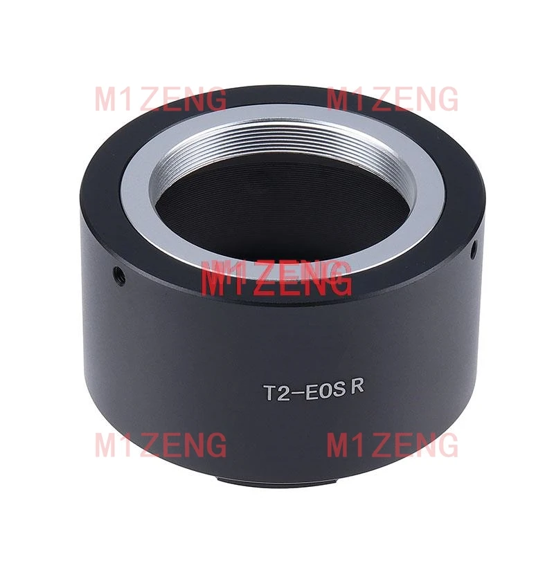 T2-EOSR Anel adaptador para câmera, lente de montagem em T T2, montagem RF Canon, EOS R3, R5, R5C, R6II, R6, R7, R8, RP, R10, R50, R100