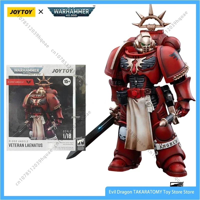 JOYTOY 1/18 Actionfigur (4 TEILE/SATZ) 40K Blood Angels Veteran Version 2 Anime Collection Militärmodell