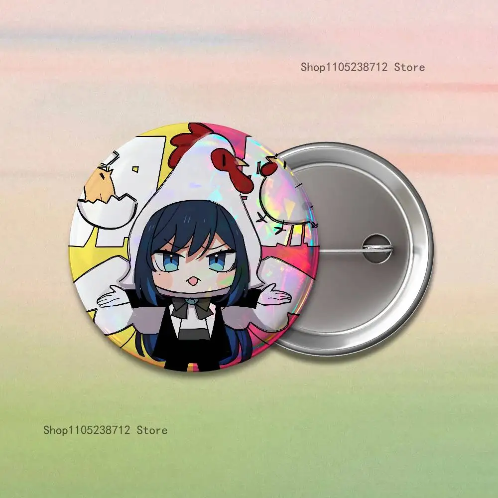 A-AdoS أنيمي لطيف شارات زر جولة الإبداعية دبوس بروش شارة حقيبة ديكور المشجعين جمع الأصدقاء الهدايا