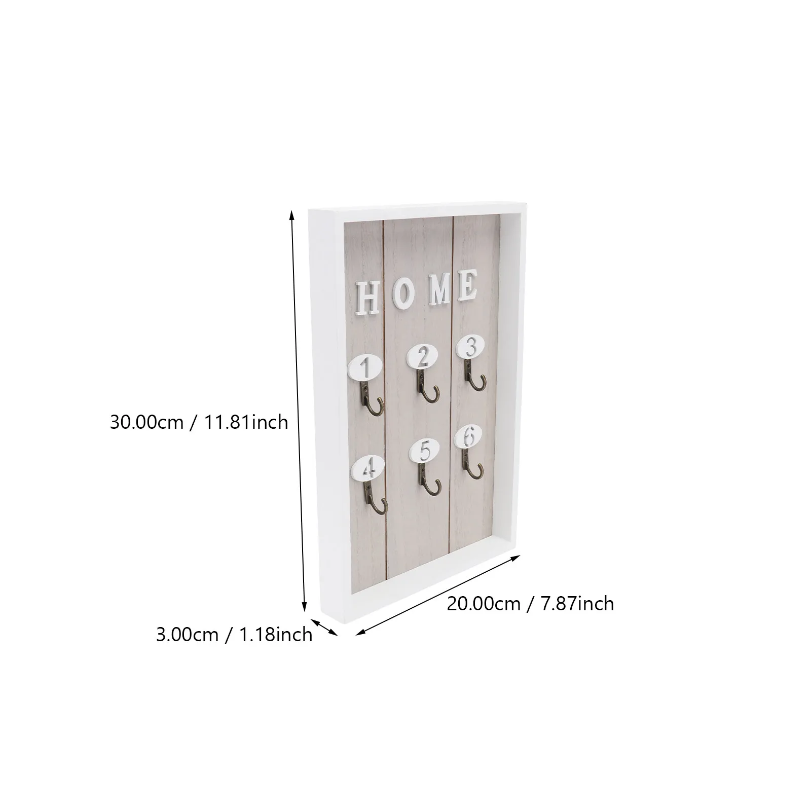 1Pcs Wall Key Box Decor Fine Craftsmanship Premium Material Multi-Functional Hanging Key Storage for Living Room Bedroom