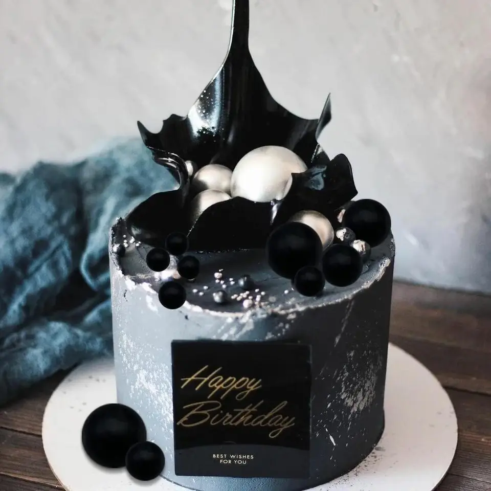 Decoration Gateau Mariage Balle Gâteau Topper, 60 Boules De Décoration De Gâteau, Boules De Décoration De Gâteau Cupcakes Toppers, 1 Set De 3 Couleurs Et 4 Tailles, Pour Les Anniversaires Les Mariages