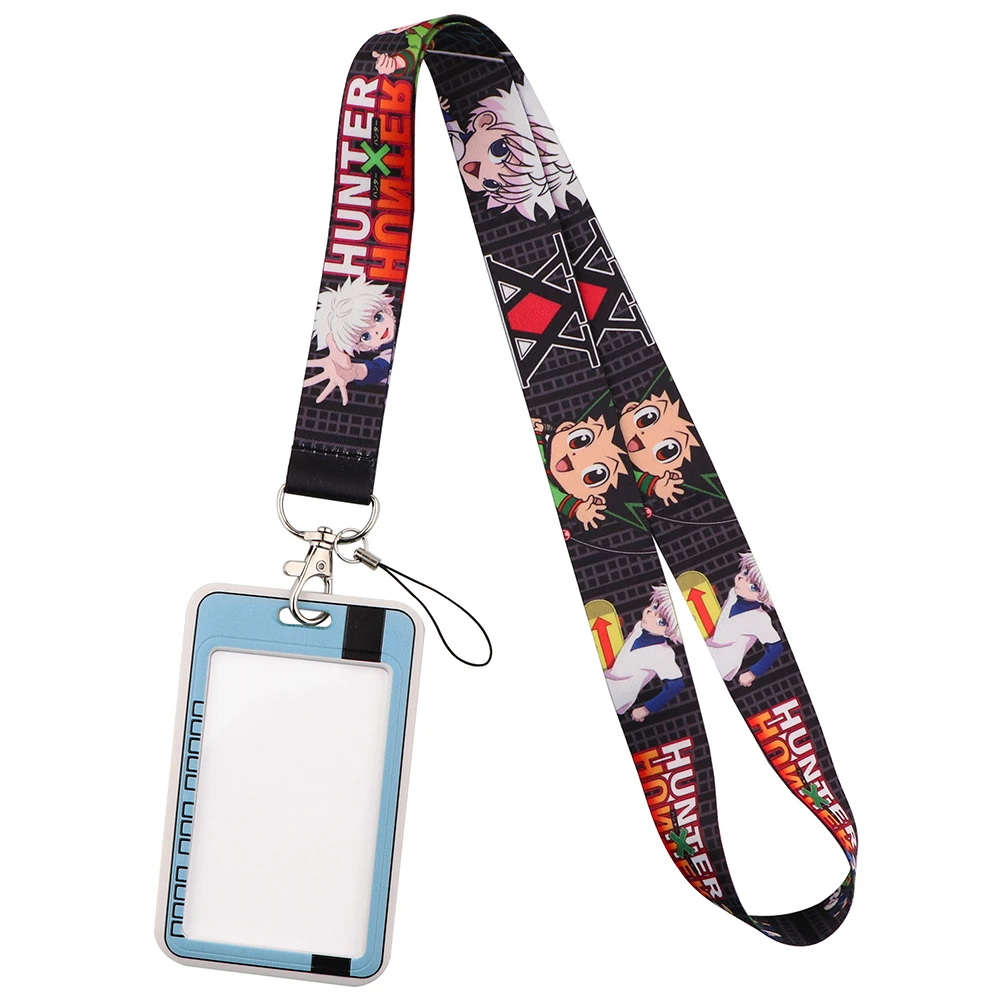 Japanese Anime Manga Credential Holder Neck Strap Lanyards ID Badge Card Holder Keychain Cell Phone Strap