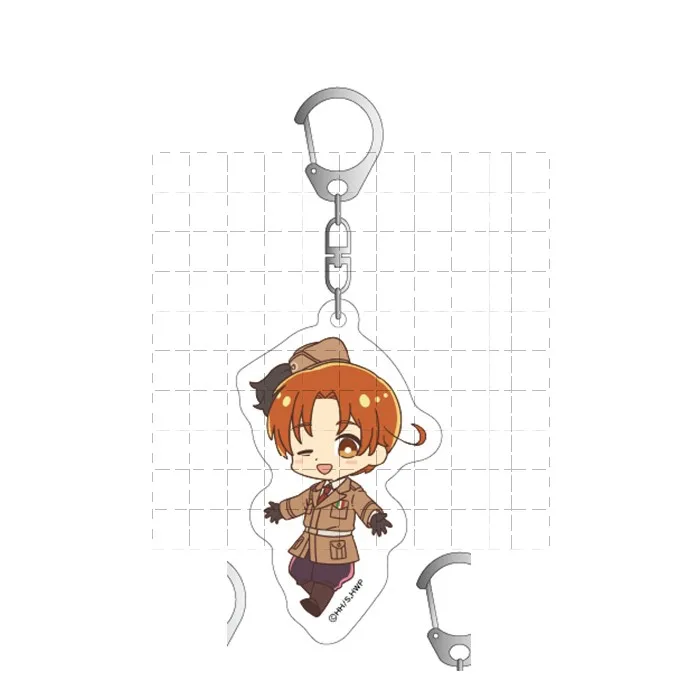 Game APH France Russia England Germany America Japan Italy Keychain Doll Anime Acrylic Keyring Pendant for Gift