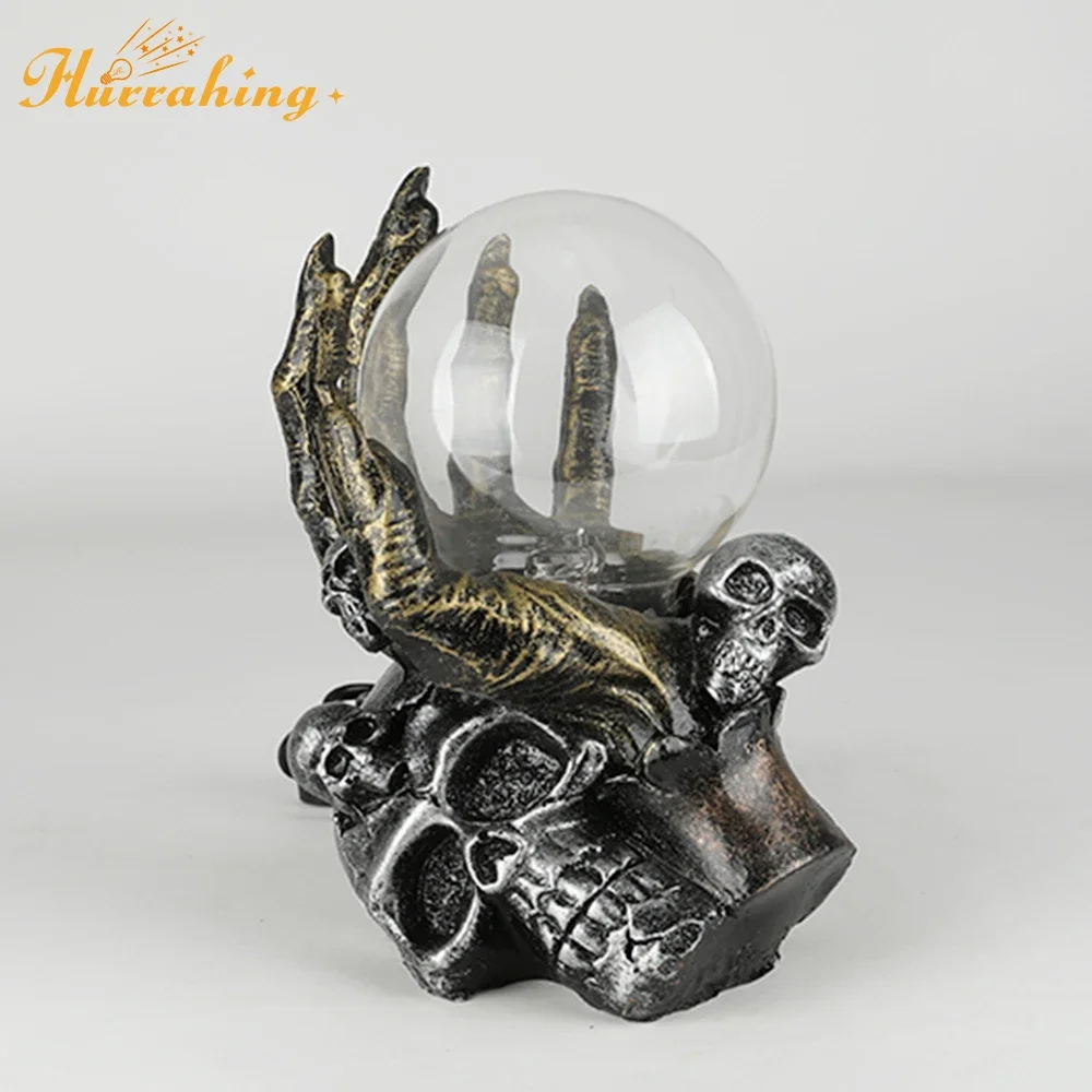 Hurrahing lâmpada de plasma com suporte de bola de perfil lateral 4 polegadas luz noturna ambiente decoração de mesa presente de Halloween venda