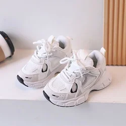 Çocuk tenis ayakkabıları yönlü kaymaz beyaz Sneakers çocuklar kızlar için moda nedensel nefes tulumları erkek spor ayakkabı sıcak