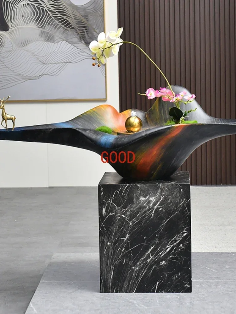 Floor Flowing Water Ornaments Rockery Landscape Hotel Villa Club Decoration Crafts