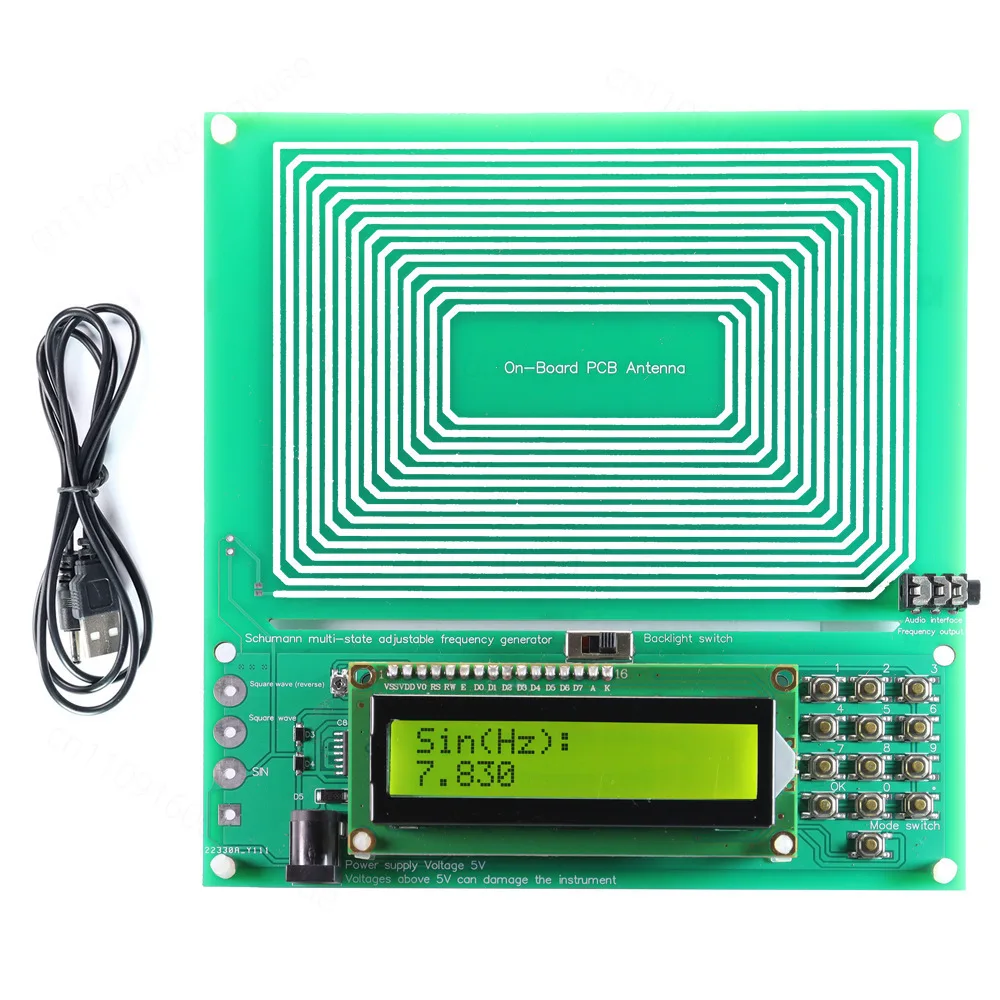 0.01Hz‑100000Hz Schumann Wave Generator multi‑wave pure sine frequency modulation signal generator for physics electromagnetic