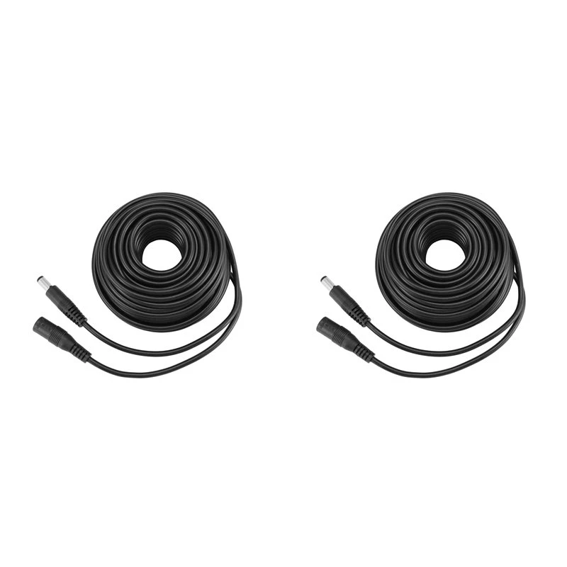 B04B-2X DC Power Extension Cable Connector Extension Cord Jack Adapter Lead Cable DC5521 Connector Male To Female 10M