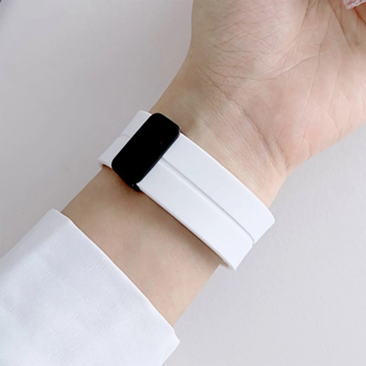 حزام سيليكون لساعة سامسونج جالاكسي 8 40 مللي متر 44 مللي متر 8 كلاسيكي 46 مللي متر حزام مشبك مغناطيسي لساعة جالاكسي الترا 2025 47 مللي متر سوار #6