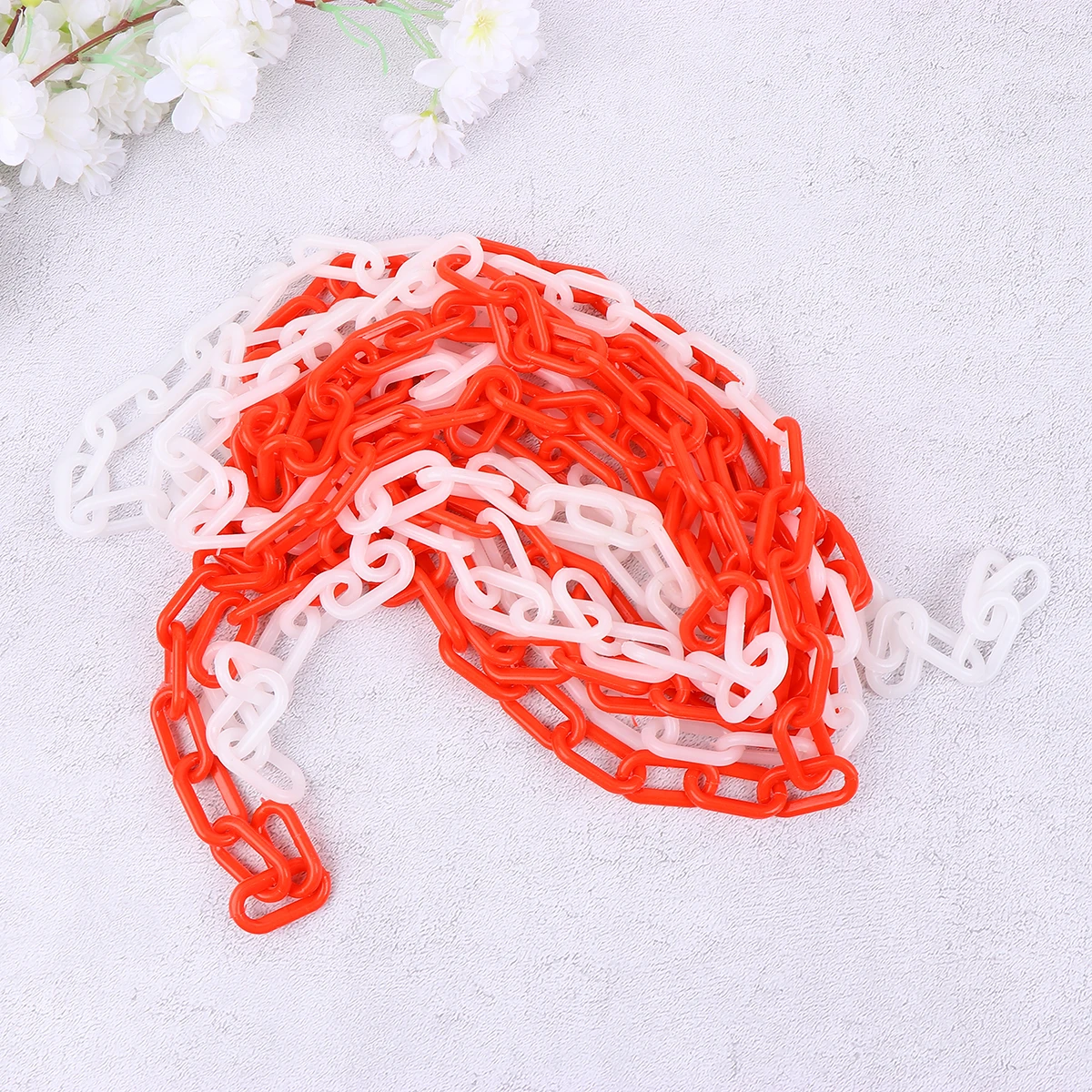 Plastic Chain Link Cone Barrier Bulk Absperrkette Traffic Control Safety Chain Hanging Industrial Use Schwarz