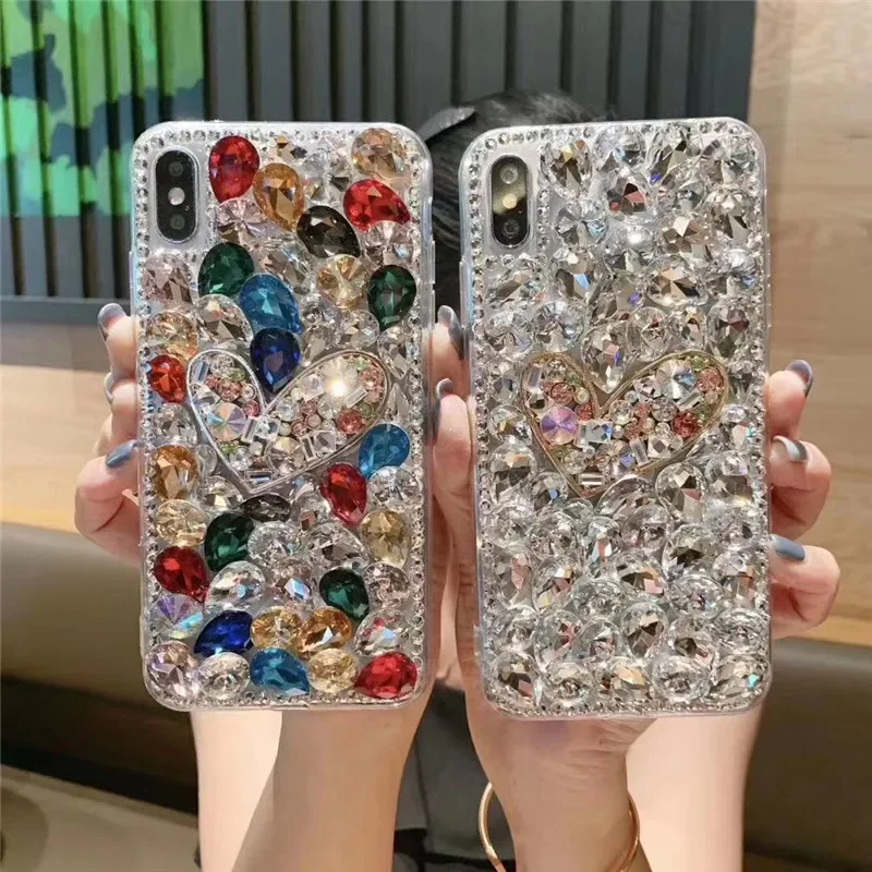 Rhinestone Phone Case For Motorola Moto Edge 30 Fushion G51 G73 G53 5G G42 G62 G72 G200 G71 G23 G13 4G G52 E32 Diamond Coque viv