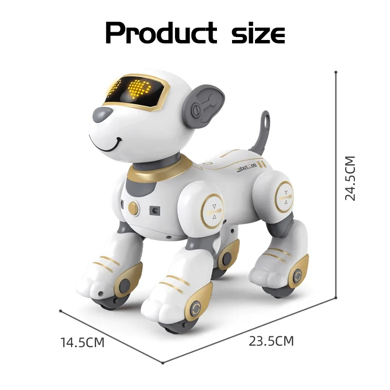 Divertente RC Robot Cane elettronico Stunt Dog Comando vocale Programmabile Touch-sense Musica Canzone Robot Cane Giocattoli per il regalo dei bambini