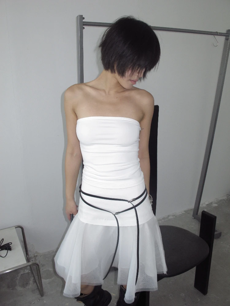 

Простой однотонный удобный женский топ-бюстье из смесового хлопка, универсальный базовый модный летний жилет, новинка