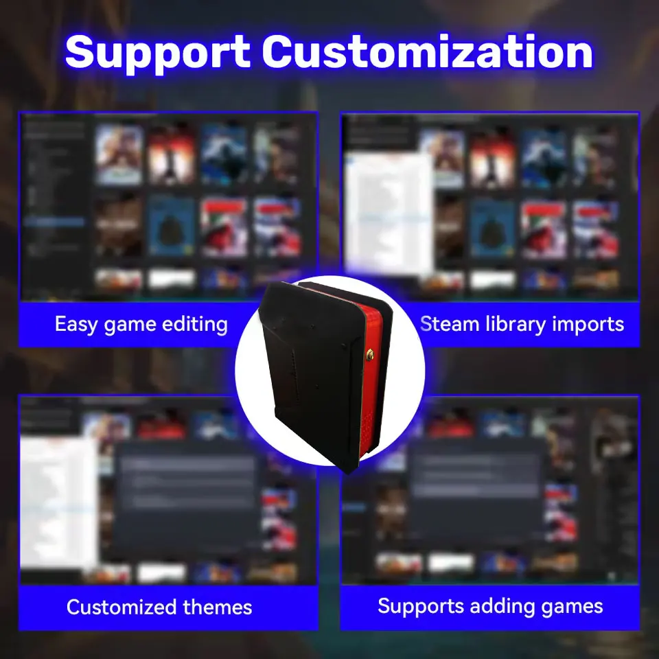 وحدة تحكم ألعاب فيديو X4 ريترو تدعم 70000+ ألعاب 60 محاكيًا لـ PS2/PSP/MAME/DC/XBOX مع وحدات تحكم