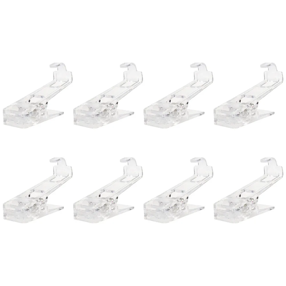 

8pcs Clothes Clips Heavy Duty Plastic Laundry Clips For Hanging Pants Skirts Ties Scarves Windproof Clothespins Non-Slip Covered
