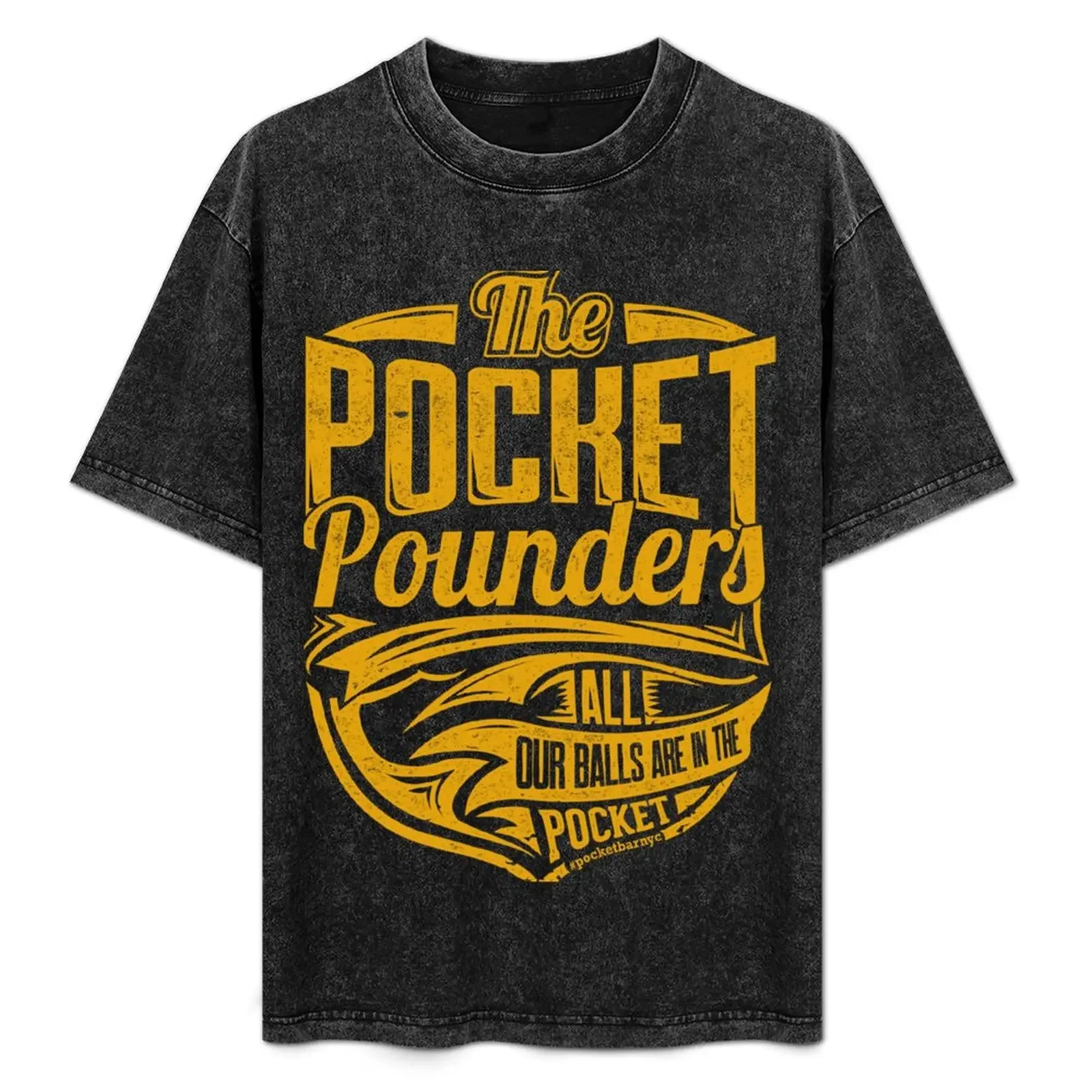 

Pocket Pounders T-Shirt blue lock cotton graphic tees T-shirts oversize t shirts for men